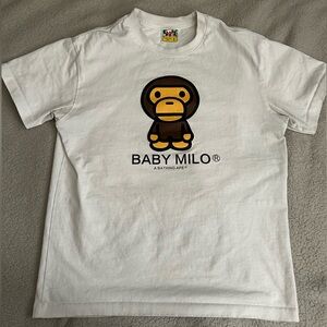 White Baby Milo Bape Tee